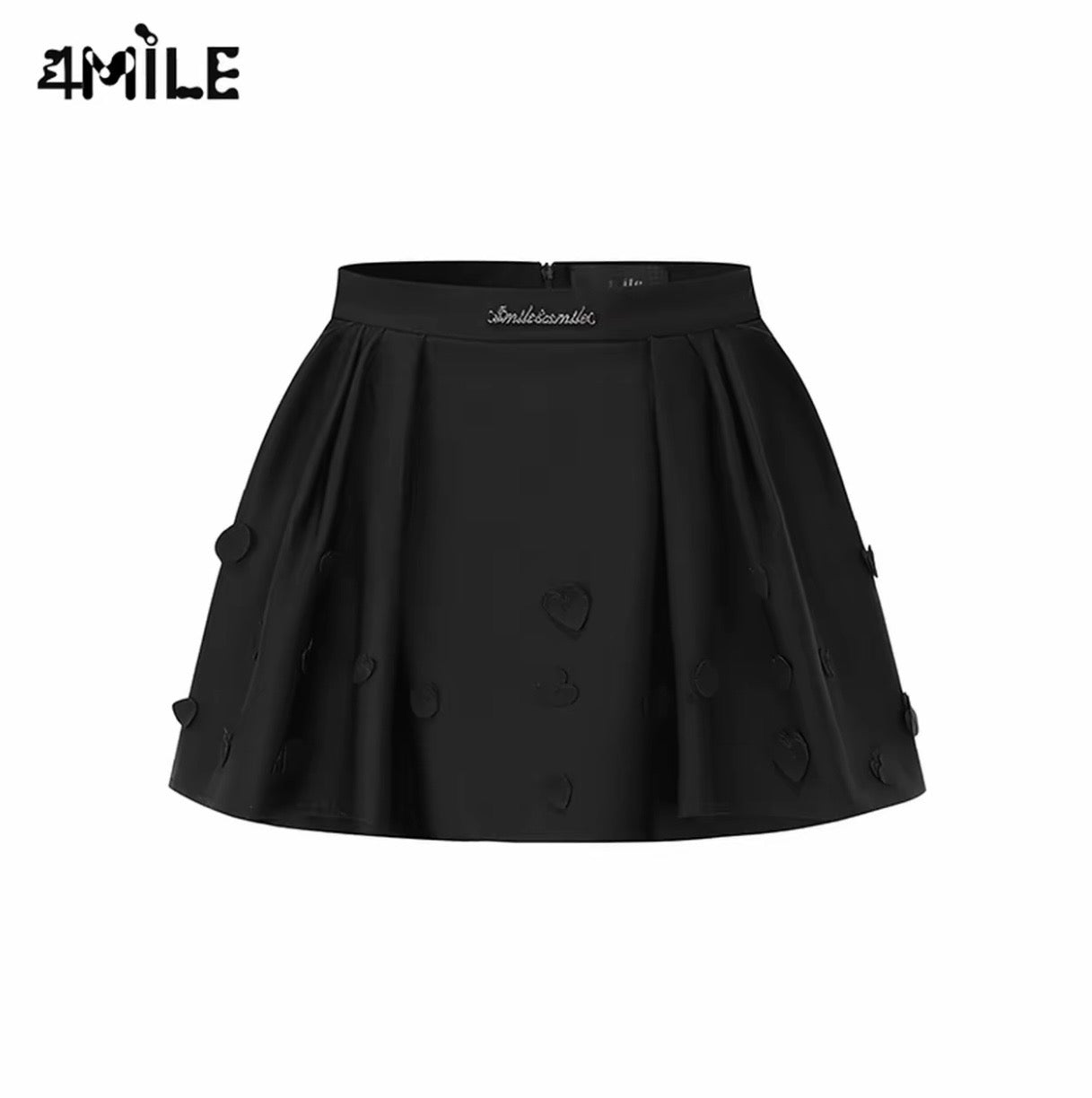 4MILE Spring/Summer New Heart Polka Dot Floral Tutu Skirt - Slimming, Anti-Exposure, High-Waisted, Sweet and Slimming Midi Skirt