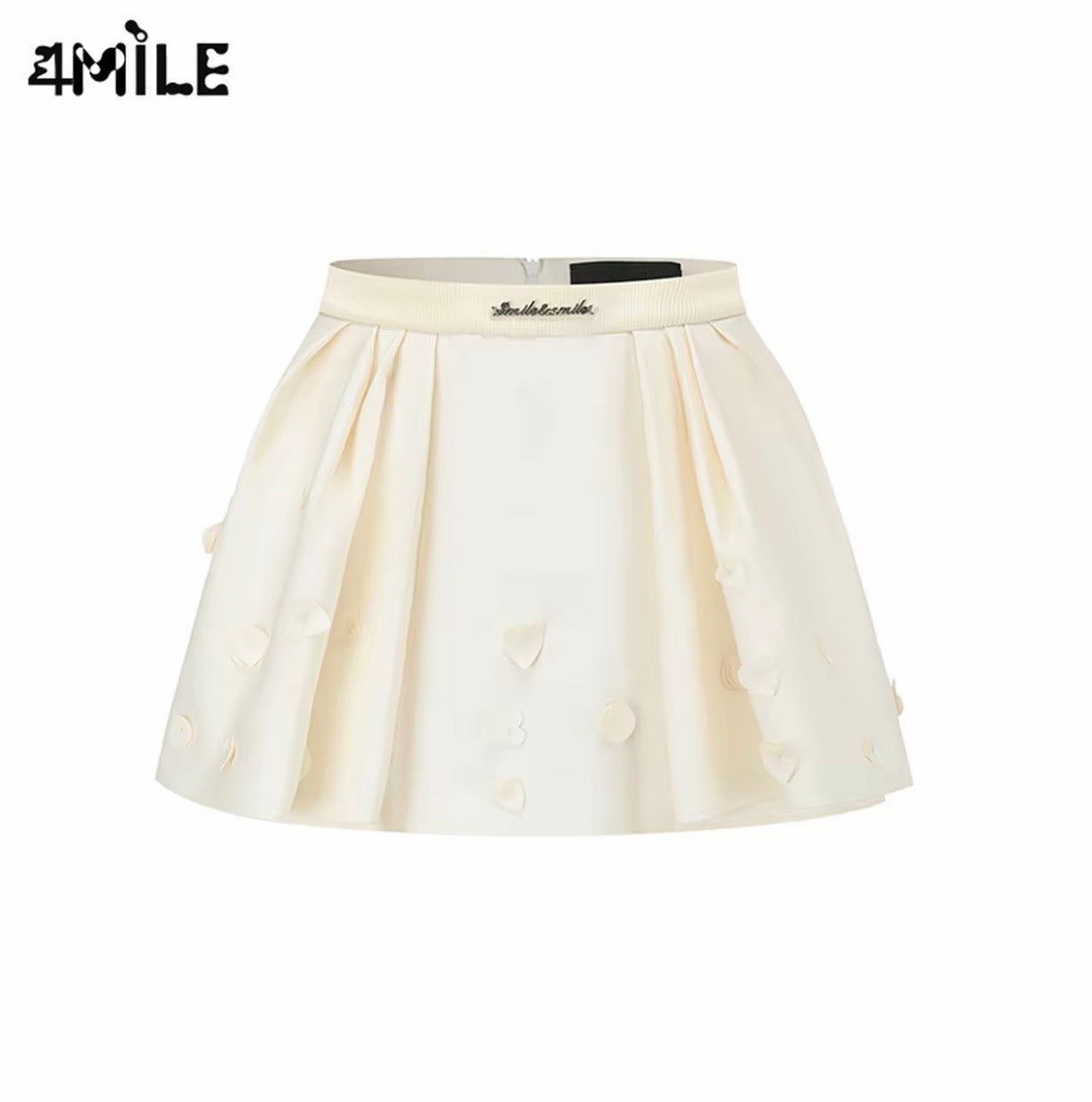 4MILE Spring/Summer New Heart Polka Dot Floral Tutu Skirt - Slimming, Anti-Exposure, High-Waisted, Sweet and Slimming Midi Skirt